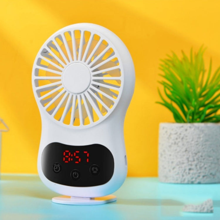 Multifunctional Clock Small Fan Creative Desktop Mini USB Fan(White) - Electric Fans by PMC Jewellery | Online Shopping South Africa | PMC Jewellery | Buy Now Pay Later Mobicred