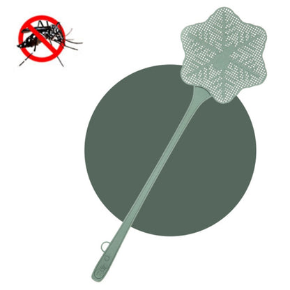 Summer Plastic Fly Swatter Flycatcher, Style:Snowflake Pattern(Green) - Fly Swatter by PMC Jewellery | Online Shopping South Africa | PMC Jewellery | Buy Now Pay Later Mobicred