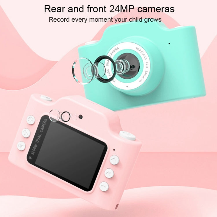 C2-JXJR Children 24MP WiFi Fun Cartoon HD Digital Camera Educational Toys, Style:Camera + 32GB TF(Pink) - Children Cameras by PMC Jewellery | Online Shopping South Africa | PMC Jewellery | Buy Now Pay Later Mobicred