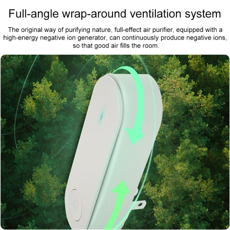 Mini Anion Air Purifier Smoke PM2.5 Remove Toilet Kitchen Air Purifier, Plug Type:US Plug(Black) - free shipping - PMC TechLife - Order now!