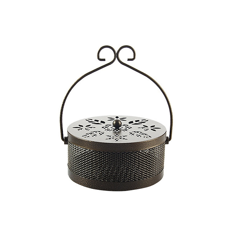 Outdoor Portable Multifunctional Hollow Fireproof Mosquito Coil Box with Lid(Bronze) - Mosquito Coil Tray by PMC Jewellery | Online Shopping South Africa | PMC Jewellery | Buy Now Pay Later Mobicred