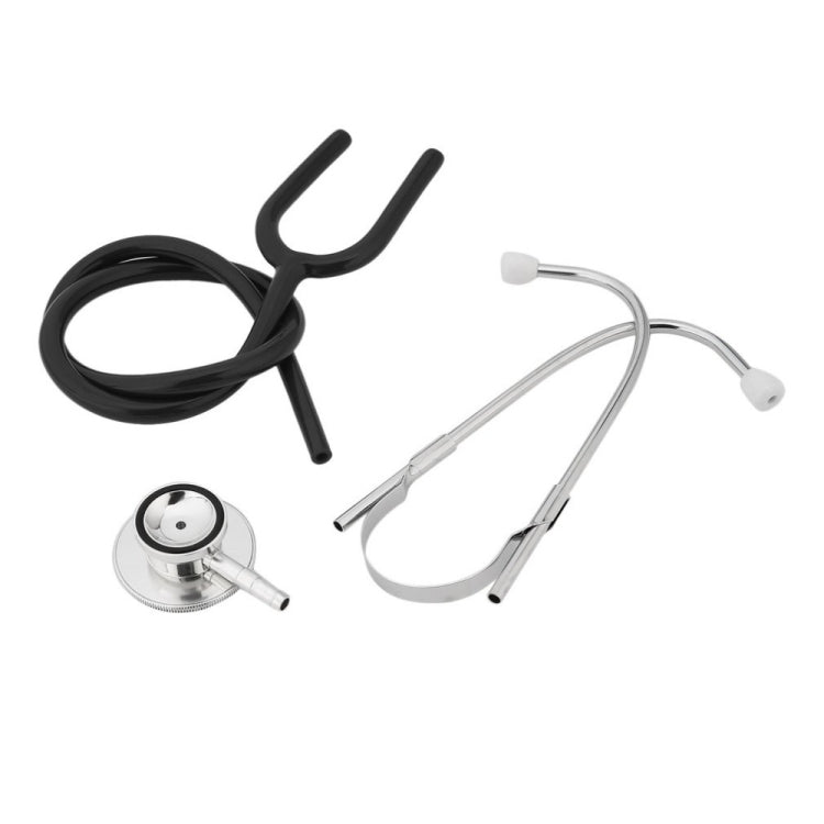 Double-sided Stethoscope Single Tube Doctors Nurse Professional Cardiology Stethoscope Aluminium Alloy Chestpiece(Black) - free shipping - PMC TechLife - Order now!