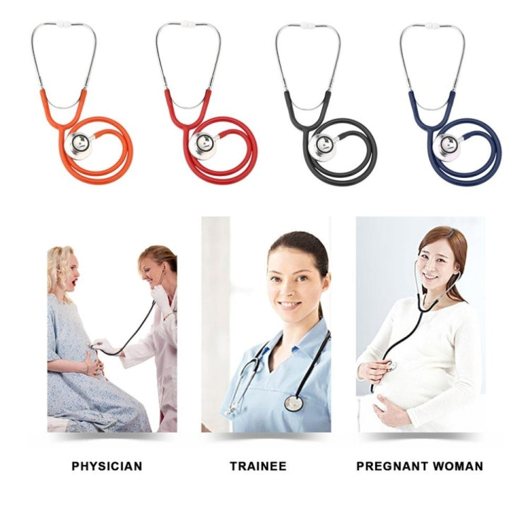 Double-sided Stethoscope Single Tube Doctors Nurse Professional Cardiology Stethoscope Aluminium Alloy Chestpiece(Red) - free shipping - PMC TechLife - Order now!