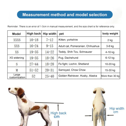 Pet Wheelchair Disabled Dog Old Dog Cat Assisted Walk Car Hind Leg Exercise Car For Dog/Cat Care, Size:XXXS - Training Aids by PMC Jewellery | Online Shopping South Africa | PMC Jewellery | Buy Now Pay Later Mobicred