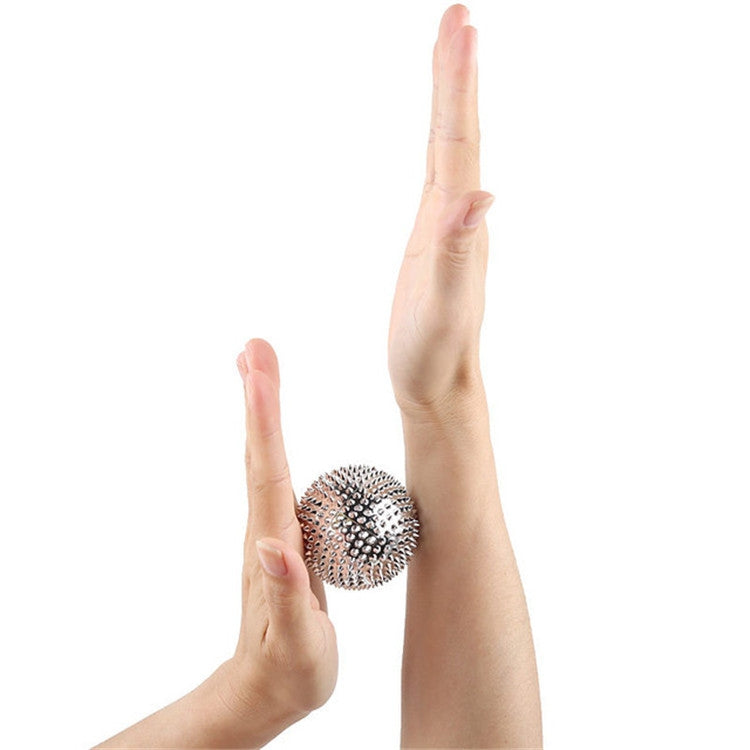 1 Pair Magnetic Massage Ball Relax Muscle Finger Plantar Pressure Massage Stab Ball, Size:5.6cm(Gold) - free shipping - PMC TechLife - Order now!