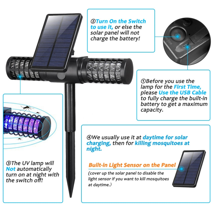 Solar Mosquito Killer Outdoor Waterproof Garden Light Villa Outdoor Mosquito Trap - Outdoor Insect Repellent by PMC Jewellery | Online Shopping South Africa | PMC Jewellery | Buy Now Pay Later Mobicred