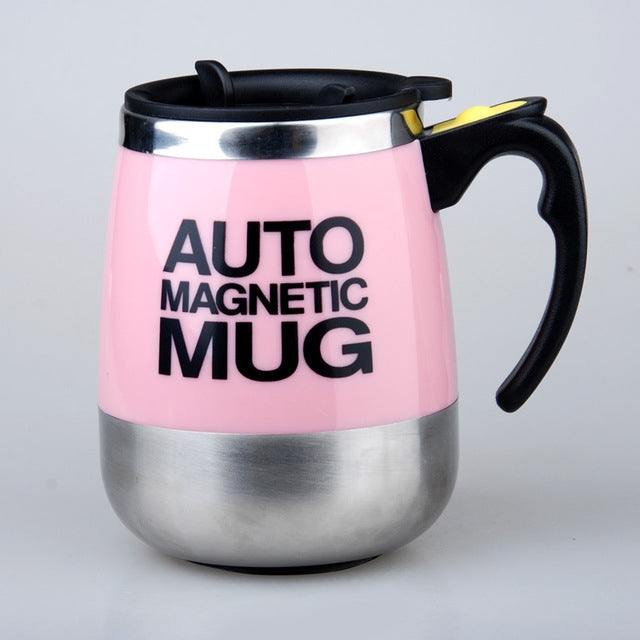 Automatic Mixing Cup Coffee Cup Portable Household Mixer(Pink) - free shipping - PMC TechLife - Order now!