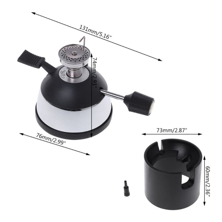 Mini Gas Burner with Ceramic Flame Head Coffee Heater Maker Coffee Stove Siphon Pot - Coffee Tools by PMC Jewellery | Online Shopping South Africa | PMC Jewellery