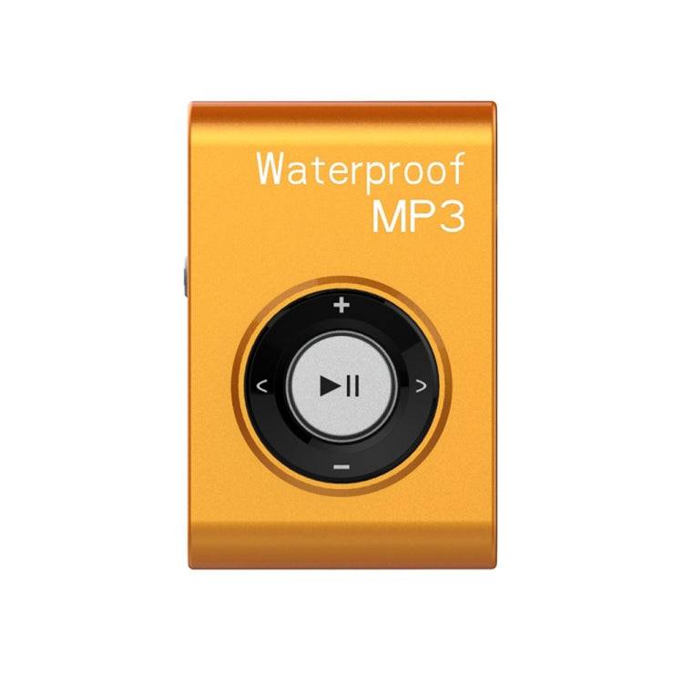 C26 IPX8 Waterproof Swimming Diving Sports MP3 Music Player with Clip & Earphone, Support FM, Memory:8GB(Orange) - MP3 Player by PMC Jewellery | Online Shopping South Africa | PMC Jewellery | Buy Now Pay Later Mobicred