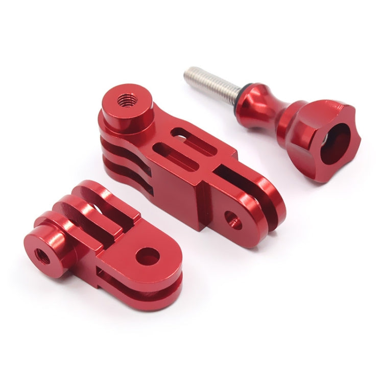 Action Camera Universal Aluminum Alloy Three-way Adjustment Arm 360 Degree Adapter(Red) - Connection Mount by PMC TechLife | Online Shopping South Africa | PMC TechLife | Buy Now Pay Later Mobicred