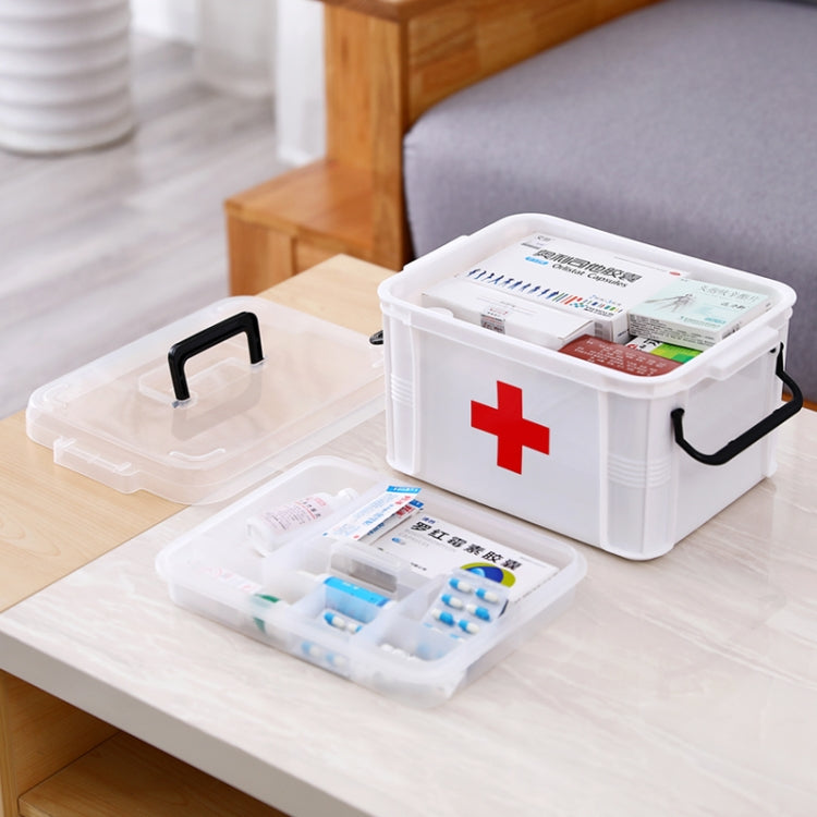 Family Multi-layer Emergency Medicine Storage Box Household Plastic Box, Size: XL (White) - free shipping - PMC TechLife - Order now!