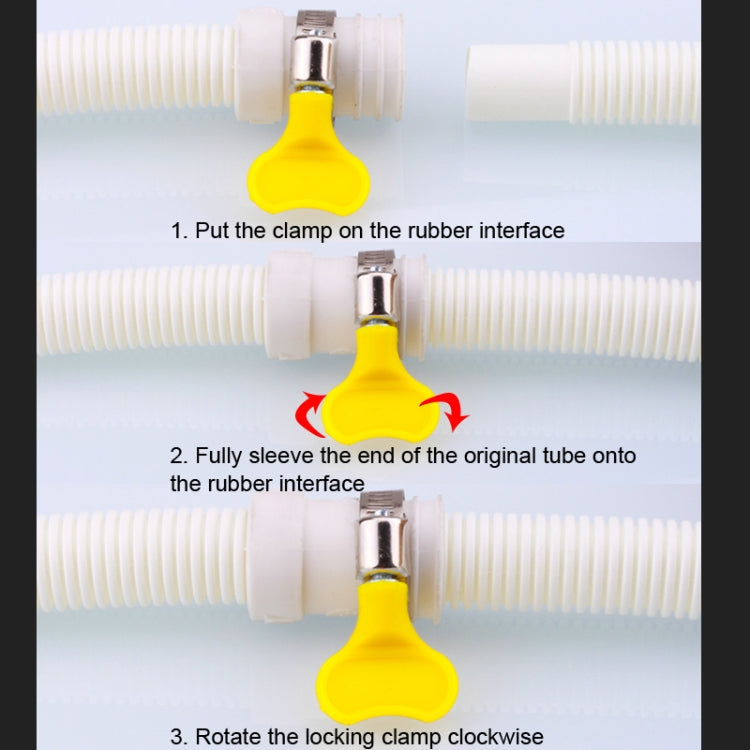 18mm Diameter Plastic Drain Pipe Water Outlet Extension Hose with Clamp for Semi-automatic Washing Machine / Air Conditioner, Size:4m  Length - Air Conditioning & Accessories by PMC TechLife | Online Shopping South Africa | PMC TechLife | Buy Now Pay Later Mobicred