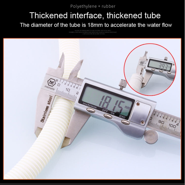 18mm Diameter Plastic Drain Pipe Water Outlet Extension Hose with Clamp for Semi-automatic Washing Machine / Air Conditioner, Size:5m  Length - Air Conditioning & Accessories by PMC TechLife | Online Shopping South Africa | PMC TechLife | Buy Now Pay Later Mobicred