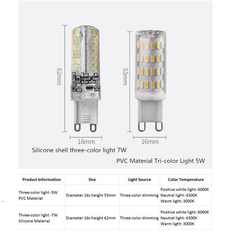 7W G9 LED Energy-saving Light Bulb Light Source(Warm Light) - LED Blubs & Tubes by PMc TechLife | Online Shopping South Africa | PMc TechLife | Buy Now Pay Later Mobicred