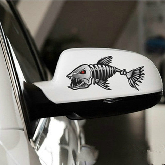 10 PCS Horror Skeleton Shark Fishing Daren Cover Scratch Reflective Waterproof Personality Body Sticker 30*15cm - Decorative Sticker by PMC Jewellery | Online Shopping South Africa | PMC Jewellery | Buy Now Pay Later Mobicred