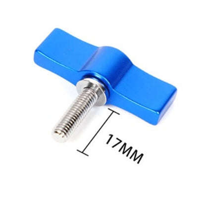 10PCS T-shaped Screw Multi-directional Adjustment Hand Screw Aluminum Alloy Handle Screw, Specification:M5(Blue) - Screws by PMC Jewellery | Online Shopping South Africa | PMC Jewellery | Buy Now Pay Later Mobicred