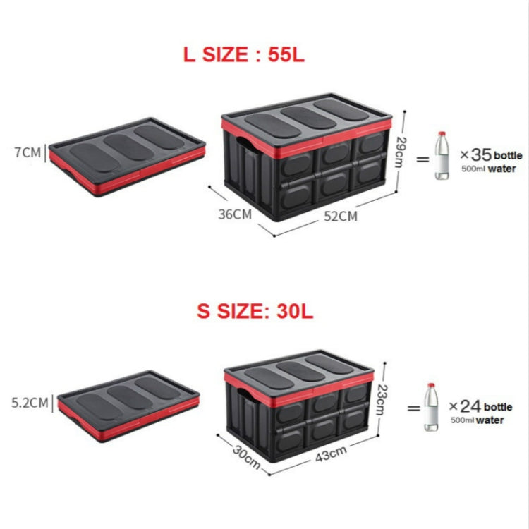 Car Trunk Storage Box Foldable Car Plastic Storage Box, Size:L(Green) - Stowing Tidying by PMC Jewellery | Online Shopping South Africa | PMC Jewellery | Buy Now Pay Later Mobicred