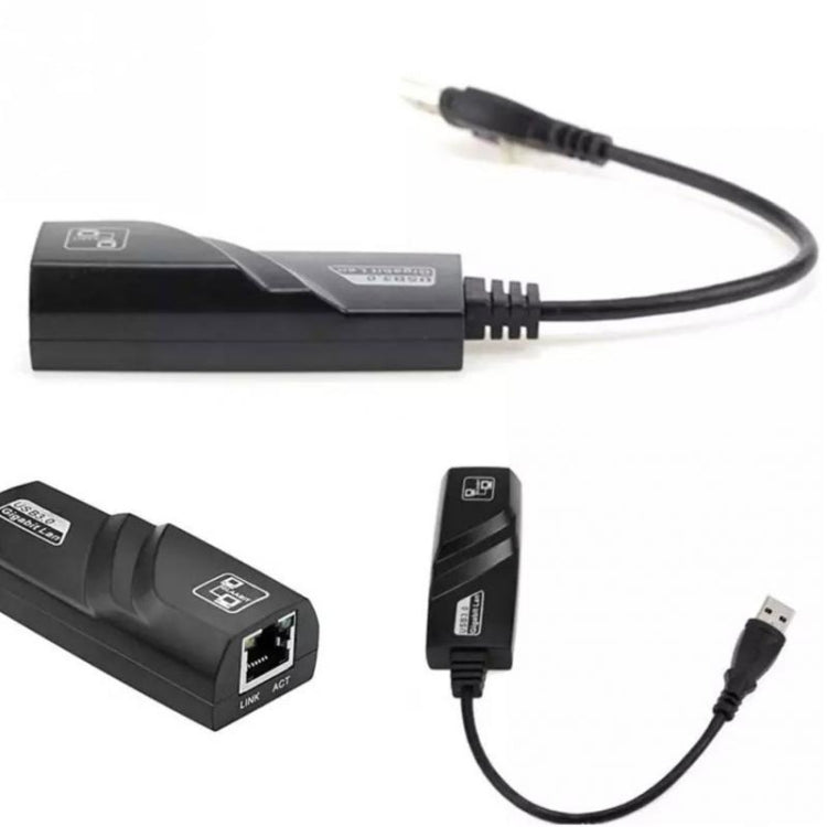 2 PCS USB3.0 Gigabit Network Card Laptop External Wired USB to RJ45 Network Cable Interface - Lan Cable and Tools by PMC Jewellery | Online Shopping South Africa | PMC Jewellery | Buy Now Pay Later Mobicred