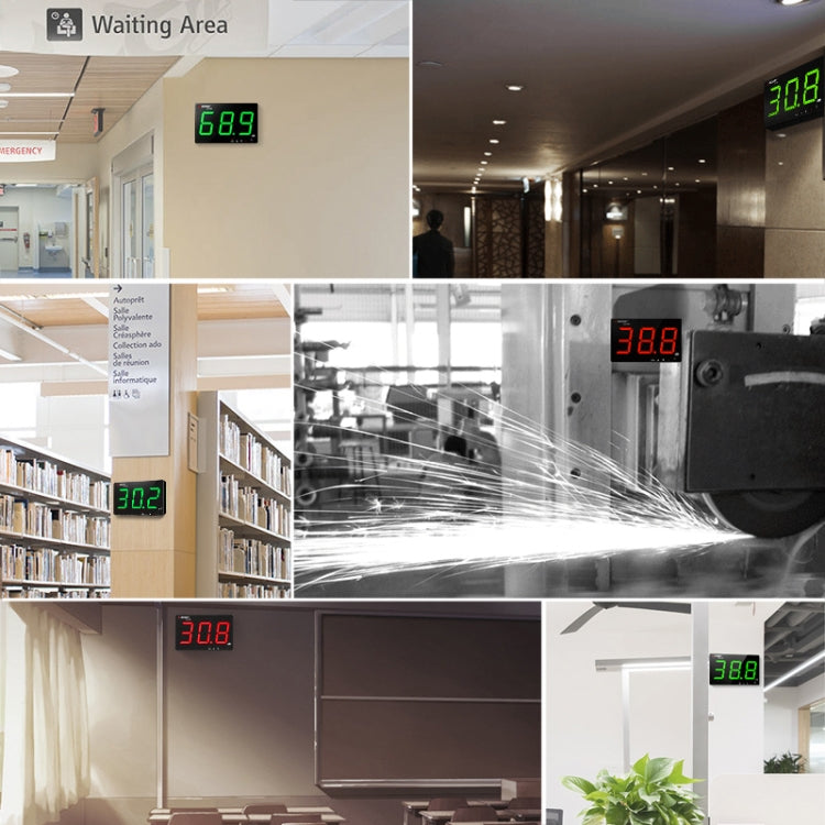SNDWAY Wall-mounted 30~130dB Large Screen Digital Display Noise Decibel Monitoring Testers, Specification:SW525B with Storage + USB - free shipping - PMC Jewellery - Order now!