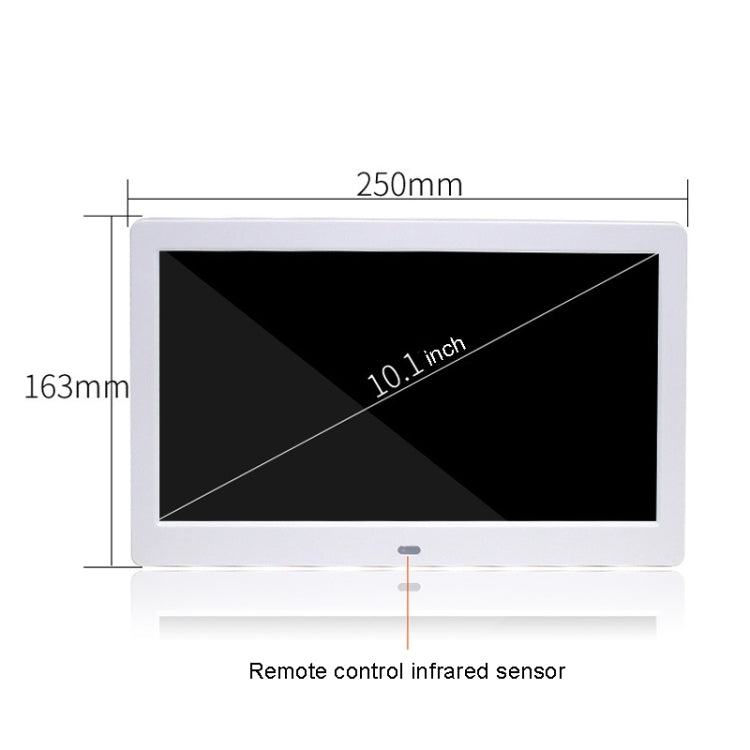 DPF-106 10.1 inch Digital Photo Frame LED Video Advertising Machine, Plug:US Plug(Black) - 11 inch Below by PMC TechLife | Online Shopping South Africa | PMC TechLife | Buy Now Pay Later Mobicred