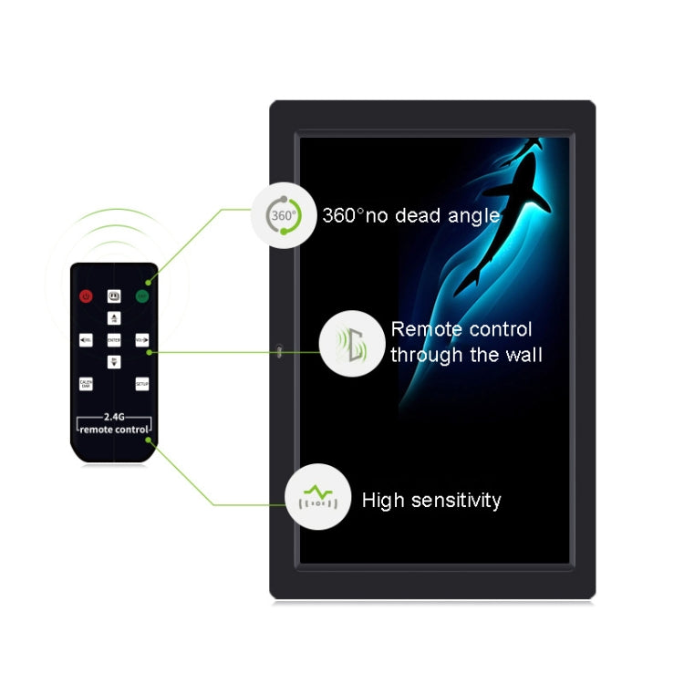 DPF-1201 12 inch 1280x800 Resolution Wall Mounted Advertising Machine LCD Electronic Photo Frame, Plug:AU Plug(Black) - 11-15 inch by PMC TechLife | Online Shopping South Africa | PMC TechLife | Buy Now Pay Later Mobicred