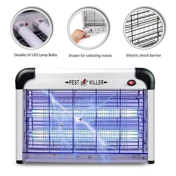 Fluorescent Lamp Household Electric Shock Mosquito Killer UV High Pressure Mosquito Killer(EU Plug) - Repellents by PMC TechLife | Online Shopping South Africa | PMC TechLife | Buy Now Pay Later Mobicred