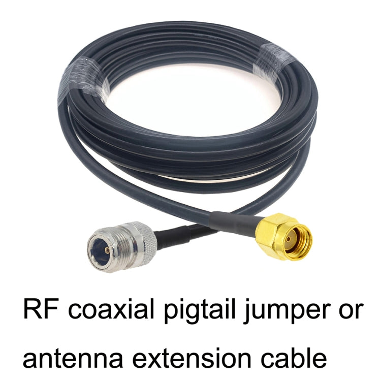 RP-SMA Male to N Female RG58 Coaxial Adapter Cable, Cable Length:10m - Connectors by PMC Jewellery | Online Shopping South Africa | PMC Jewellery | Buy Now Pay Later Mobicred