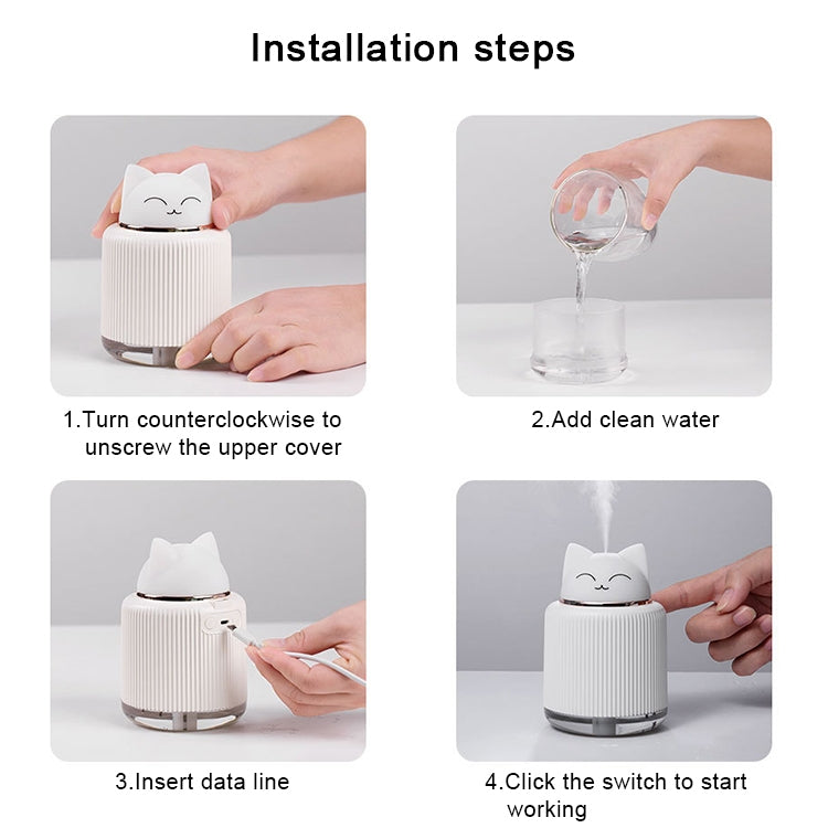 Light Pet Humidifier USB Night Light Home Bedside Lamp Sleep Mute Energy-saving Lamp(Yellow Bear) - free shipping - PMC TechLife - Order now!