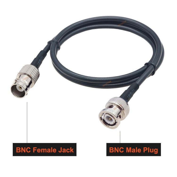 BNC Female To BNC Male RG58 Coaxial Adapter Cable, Cable Length:1m - Connectors by PMC TechLife | Online Shopping South Africa | PMC TechLife