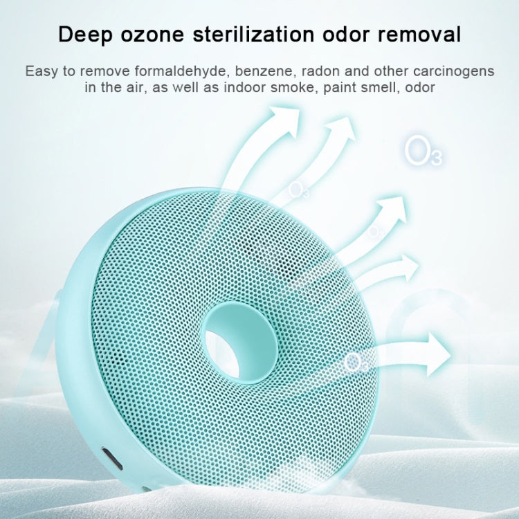 Portable Donut Electric Air Purifier Home Car Anion Ozone Deodorizer(White) - free shipping - PMC TechLife - Order now!