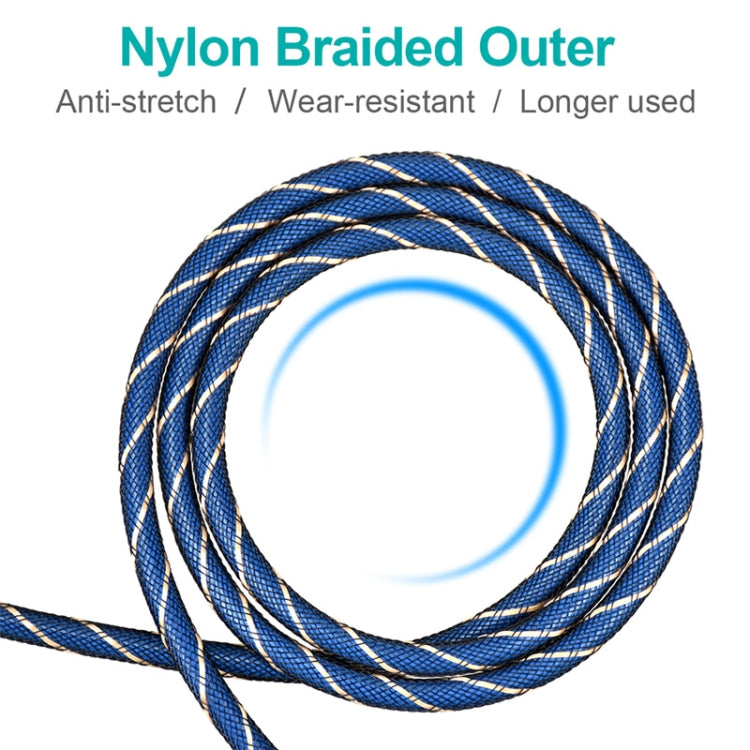 EMK 90 Degree Swivel Adjustable Right Angled 360 Degrees Rotatable Plug Nylon Woven Mesh Optical Audio Cable, Cable Length:1.5m(Blue) - free shipping - PMC TechLife - Order now!