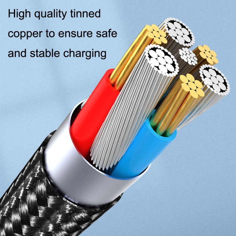 CC57 540 Degrees Rotary Magnetic Fast Charging Data Cable, Cable Length:1m(Black) - free shipping - PMC TechLife - Order now!