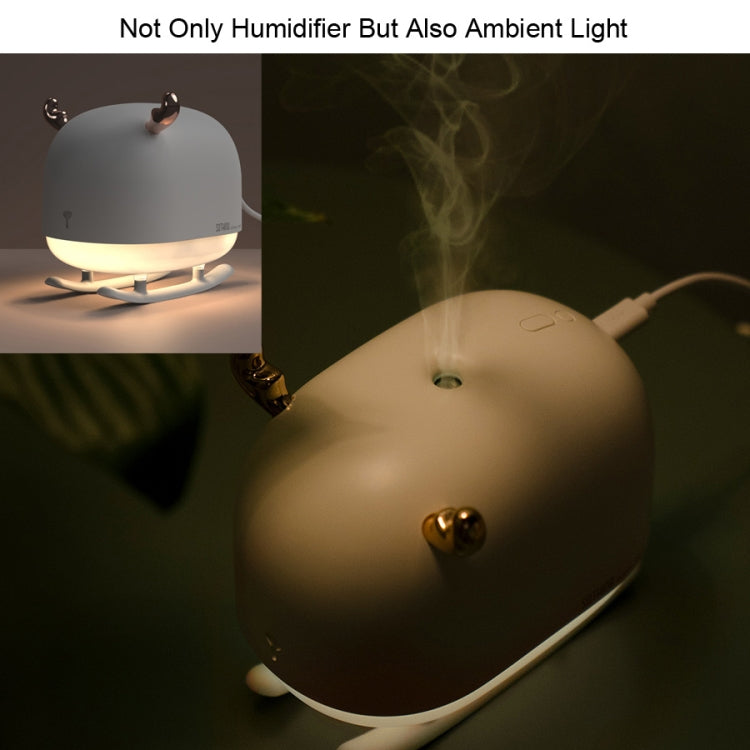 SOTHING DSHJ-H-009 260ML Deer Air Humidifier USB Home Atmosphere Night Light Air Purifier(White) - free shipping - PMC TechLife - Order now!