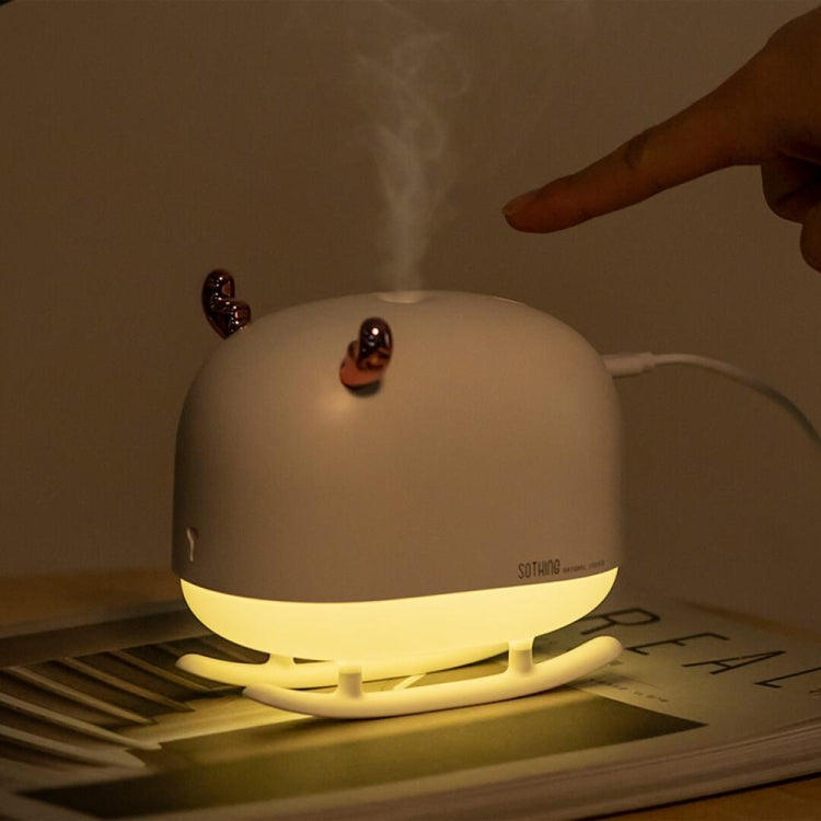 SOTHING DSHJ-H-009 260ML Deer Air Humidifier USB Home Atmosphere Night Light Air Purifier(White) - free shipping - PMC TechLife - Order now!
