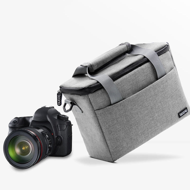 Baona BN-H001 Digital Camera Bag Casual Portable Camera Waterproof Bag, Size:Medium(Gray) - free shipping - PMC TechLife - Order now!