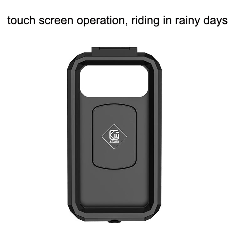 Kewig Bicycle Motorcycle Rearview Mirror Waterproof Box Touch Screen Phone Holder(Large) - Holders by Kewig | Online Shopping South Africa | PMC Jewellery | Buy Now Pay Later Mobicred