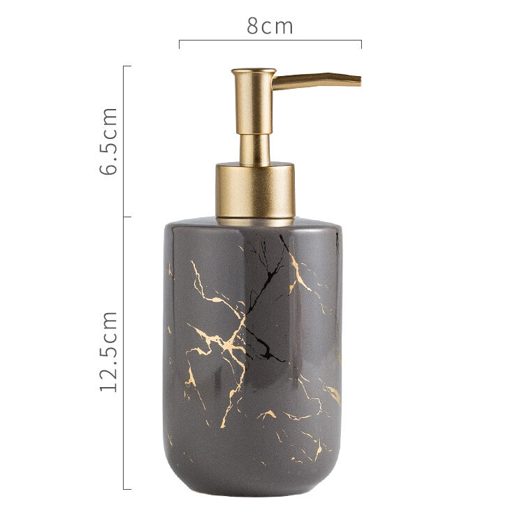 400ML Bathroom Hand Soap Bottle Shower Gel Bottle Ceramic Bottling(Gray) - Soap Dispenser by PMC Jewellery | Online Shopping South Africa | PMC Jewellery