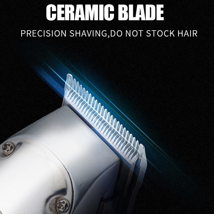 Retro Oil Head Electric Pusher Strong Power Electric Fader LCD Digital Display Rechargeable Hair Clipper(US Plug) - free shipping - PMC TechLife - Order now!