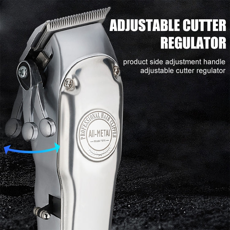 Retro Oil Head Electric Pusher Strong Power Electric Fader LCD Digital Display Rechargeable Hair Clipper(US Plug) - free shipping - PMC TechLife - Order now!