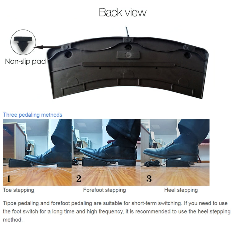 FS2020U CF Foot Switch Foot Pedal Keyboard Control Mouse Game Combo Pedal(Mechanical Sound) - free shipping - PMC Jewellery - Order now!