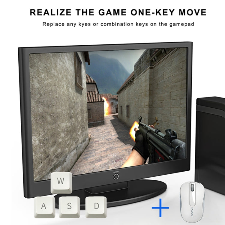 Pcsensor FS23 CF Foot Pedal Switch Keyboard Control Mouse Game Combo Pedal(Photoelectric Mute) - free shipping - PMC Jewellery - Order now!