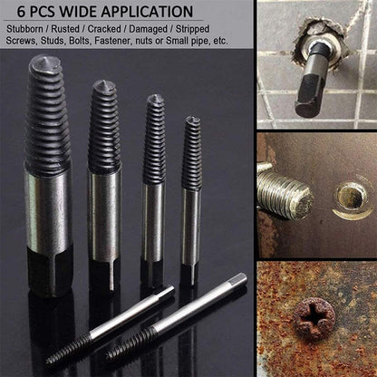 Broken Wire Broken Nail Screw Extractor, Specification:6-piece Set - Screws by PMC Jewellery | Online Shopping South Africa | PMC Jewellery