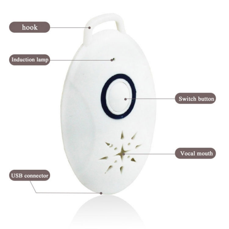 Mini Portable Outdoor Ultrasonic Repellent Anti-insect Anti-mouse for Camping Outdoor Activities(White) - Repellents by PMC TechLife | Online Shopping South Africa | PMC TechLife | Buy Now Pay Later Mobicred
