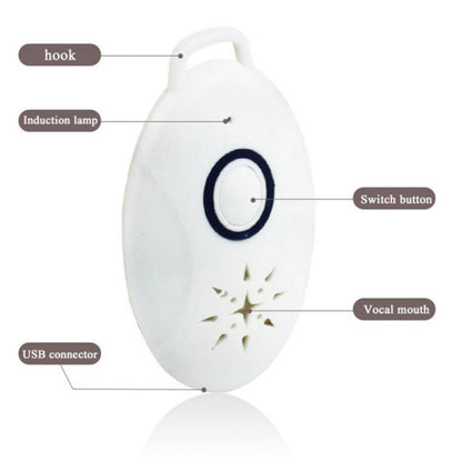 Mini Portable Outdoor Ultrasonic Repellent Anti-insect Anti-mouse for Camping Outdoor Activities(White) - Repellents by PMC Jewellery | Online Shopping South Africa | PMC Jewellery | Buy Now Pay Later Mobicred