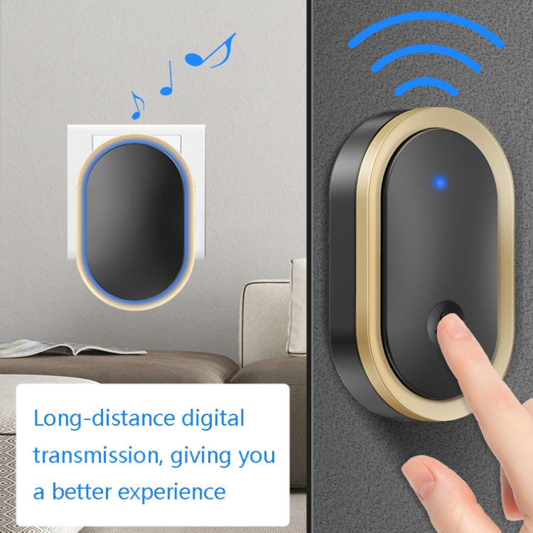 CACAZI A99 Home Smart Remote Control Doorbell Elderly Pager, Style:US Plug(White) - free shipping - PMC TechLife - Order now!