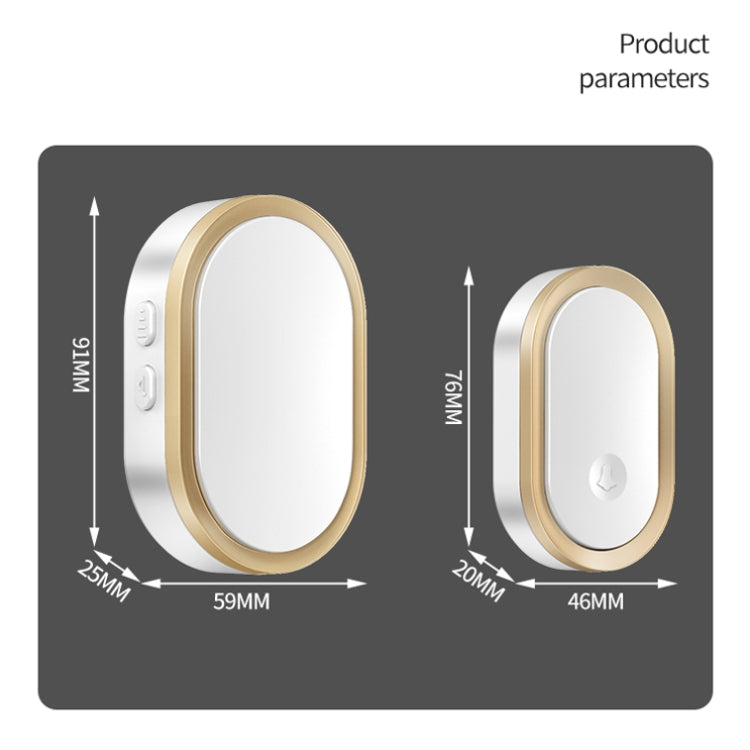 CACAZI A99 Home Smart Remote Control Doorbell Elderly Pager, Style:US Plug(White) - free shipping - PMC TechLife - Order now!
