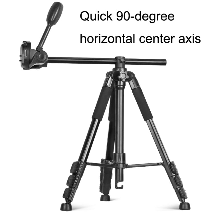 QingZhuangShiDai Q111H Aluminum Alloy Mobile Phone Camera Photography Tripod(Black) - free shipping - PMC TechLife - Order now!