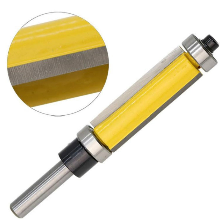 Double Bearing Trimming Knife Woodworking Milling Cutter, Style:1/4x1/2x25cm Yellow - Others by PMC Jewellery | Online Shopping South Africa | PMC Jewellery | Buy Now Pay Later Mobicred