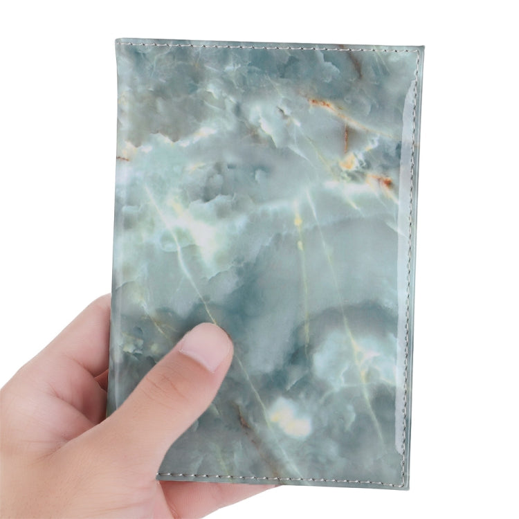 Colorful Marble Style Waterproof Passport Holder Ticket Holder(Green) - Card & Passport Bags by PMC Jewellery | Online Shopping South Africa | PMC Jewellery