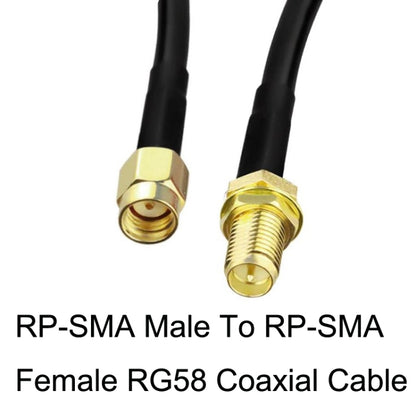 RP-SMA Male To RP-SMA Female RG58 Coaxial Adapter Cable, Cable Length:10m - Connectors by PMC Jewellery | Online Shopping South Africa | PMC Jewellery | Buy Now Pay Later Mobicred